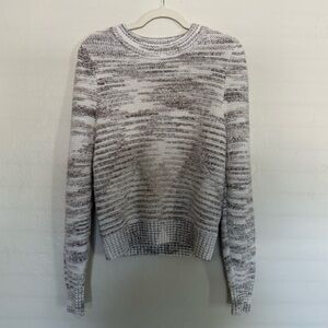 Evereve Gray and Cream Knit Sweater